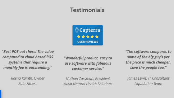 website testimonials example