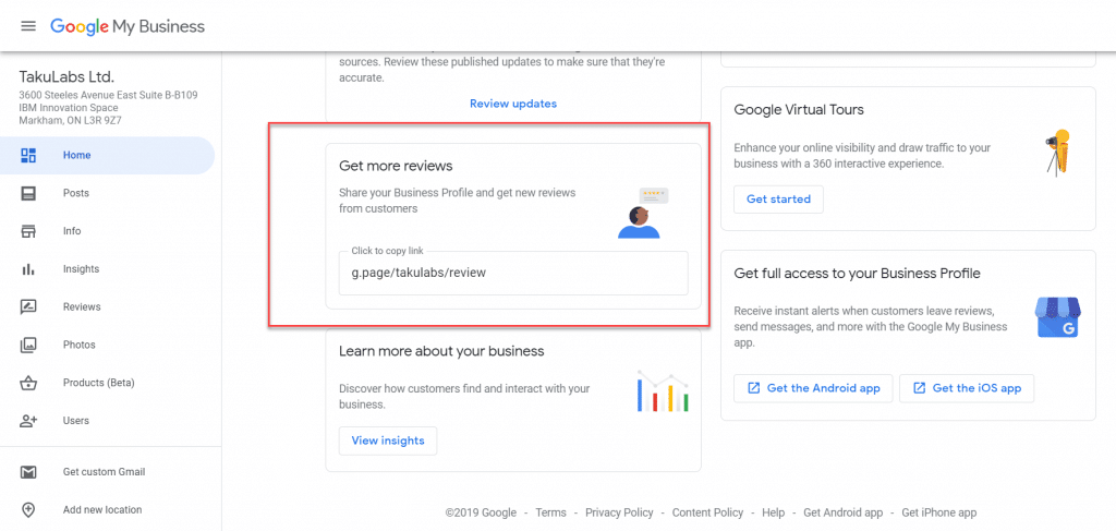 GMB get more reviews 