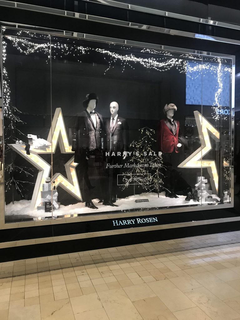 Harry Rose holiday window display