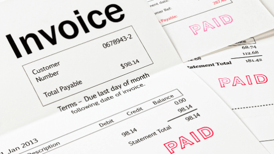 customer invoices