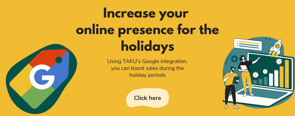 TAKU Google integration for retail holiday marketing