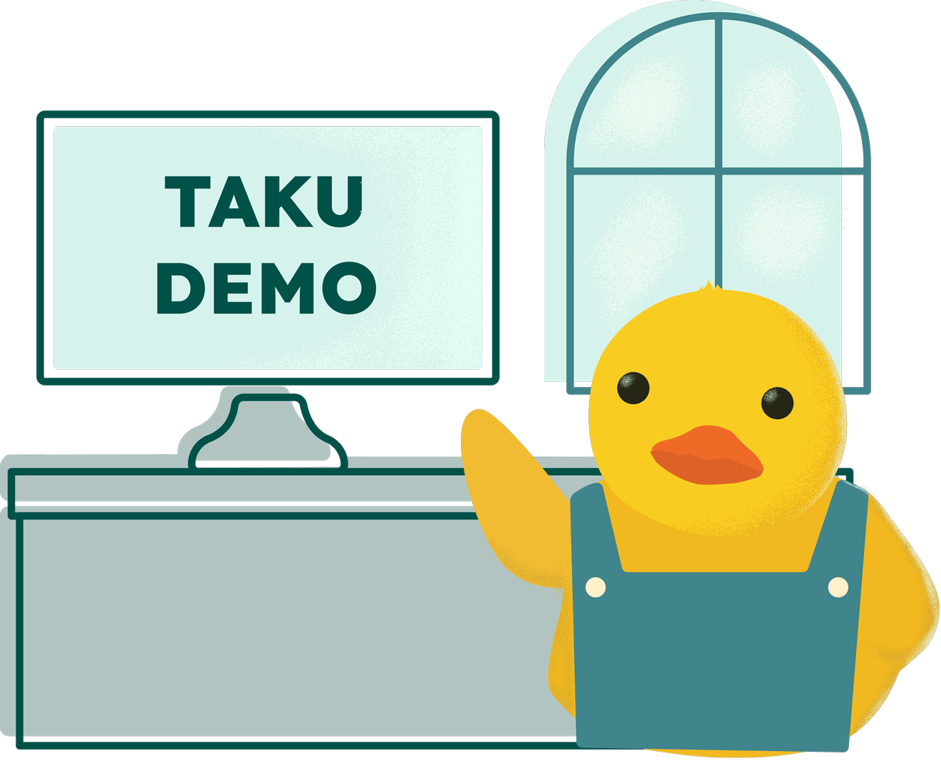 TAKU Duck showcasing demo