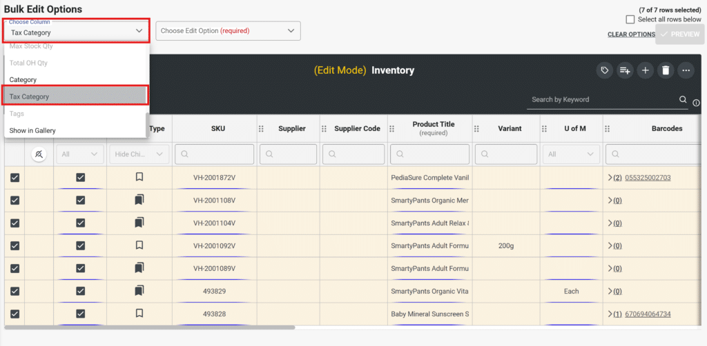 GST and HST tax relief. Editing by Tax Category